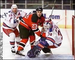 Kirk McLean, Scott Gomez, Tim Taylor